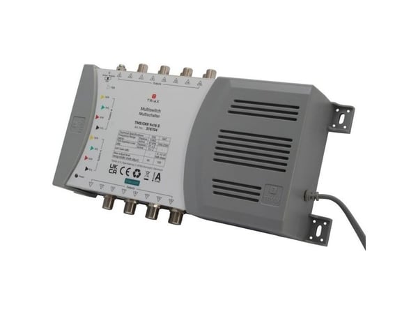 Triax TMS/CKR 9x16 S, 5 innganger, 16 utganger, 5 - 862 MHz, 950 - 2200 MHz, 10 dB, 10 dB