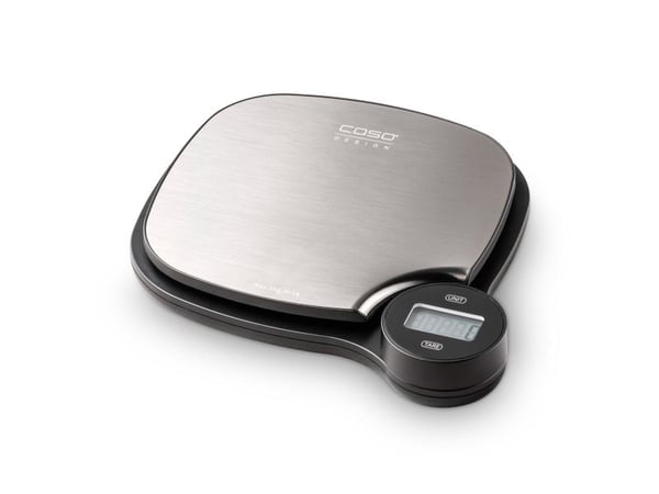Caso Kitchen EcoMaster, 5 kg, 1 g, Sort, Rustfritt stål, Metall, Benkeplate, g, ml, oz