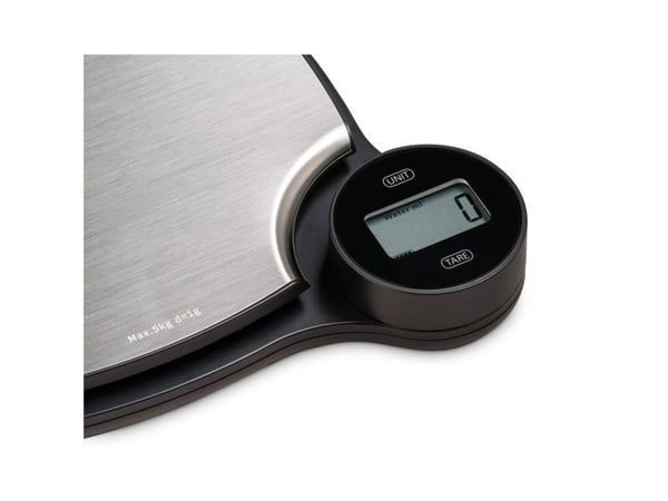 Caso Kitchen EcoMaster, 5 kg, 1 g, Sort, Rustfritt stål, Metall, Benkeplate, g, ml, oz