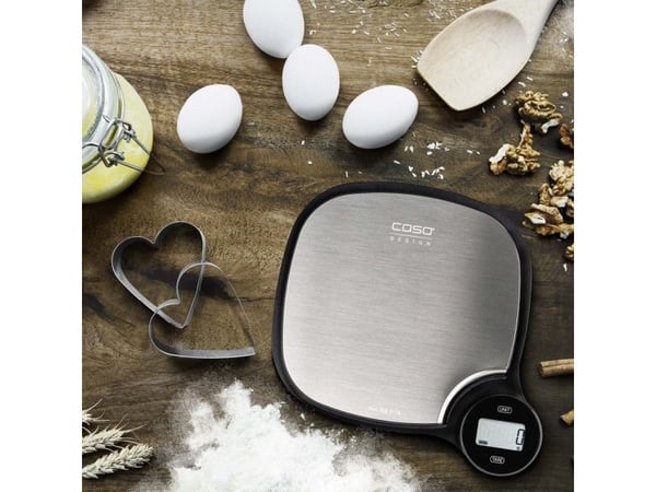 Caso Kitchen EcoMaster, 5 kg, 1 g, Sort, Rustfritt stål, Metall, Benkeplate, g, ml, oz