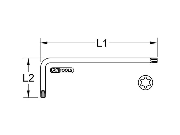 KS Tools 151.3165 1513165 Kulmaruuvinväännin
