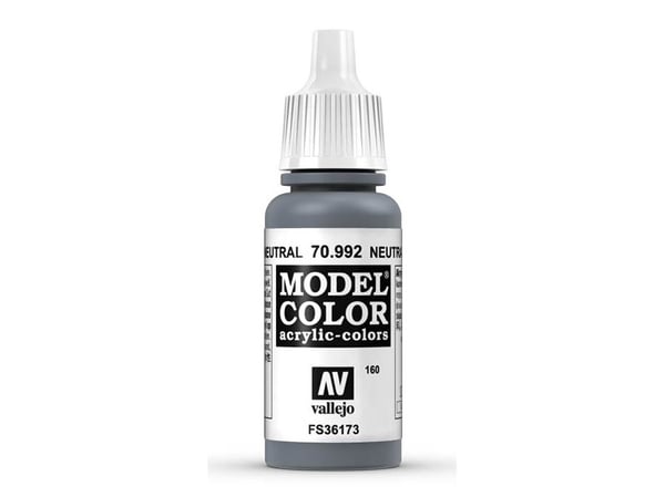 Vallejo 70.992, 17 ml, Grå, Matt, Flaska