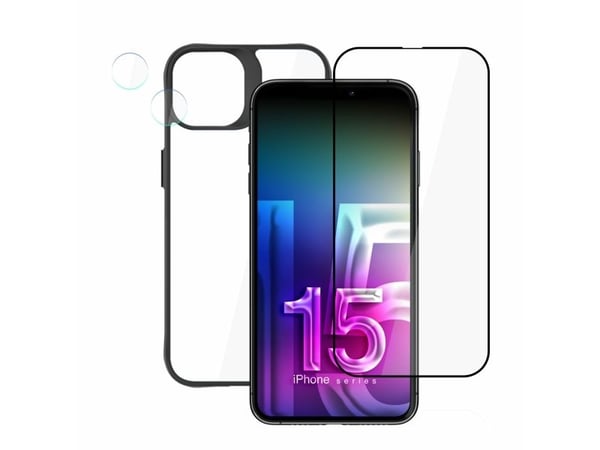 3MK 3MK Comfort Set 4in1 iPhone 15 6.1" 4in1 beskyttelsestilbehør