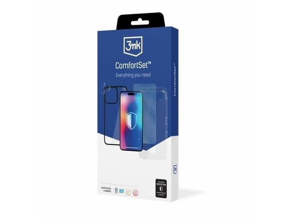 3MK 3MK Comfort Set 4in1 iPhone 15 6.1" 4in1 beskyttelsestilbehør