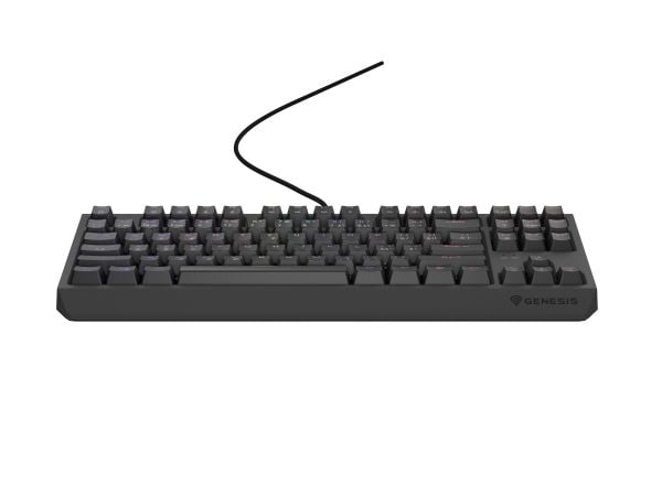 GENESIS Thor 230 TKL CZ SV Outemu Red, Koblet med ledninger (ikke trådløs), USB, Mekanisk nøkkelbryter, QWERTY, RGB LED, Svart