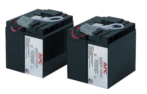 APC Replacement Battery Cartridge #55 - UPS-batteri - Bly-syra - 2-cells - svart - för P/N: SMT2200C, SMT2200I-AR, SMT2200IC, SMT3000C, SMT3000I-AR...