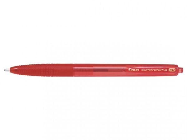 Pilot Super Grip G Retractable, Gjenfyllbar, Rød