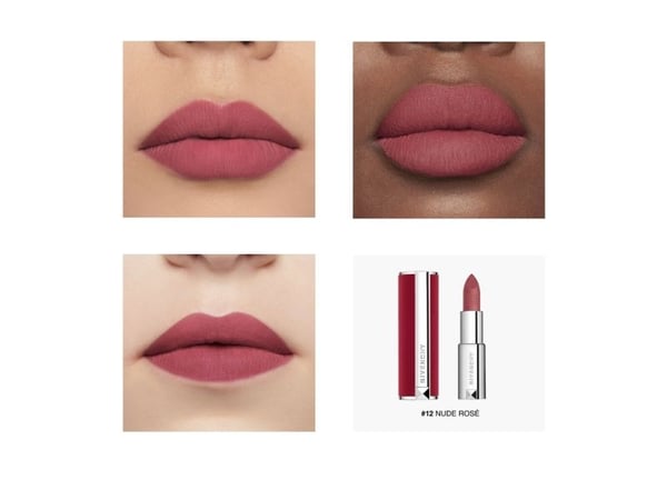 Givenchy, Le Rouge Deep Velvet, Matt, Cream Leppestift, N12, 3,4 g