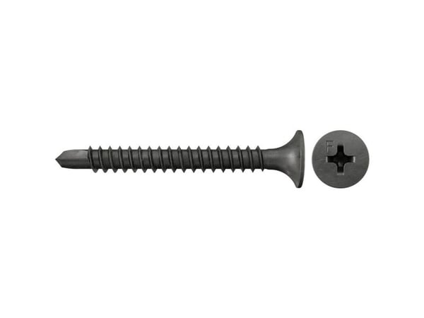 Fischer 40613, Skru, Gipsplate, PH (Phillips), Svart, 2,5 cm, 2,1 cm
