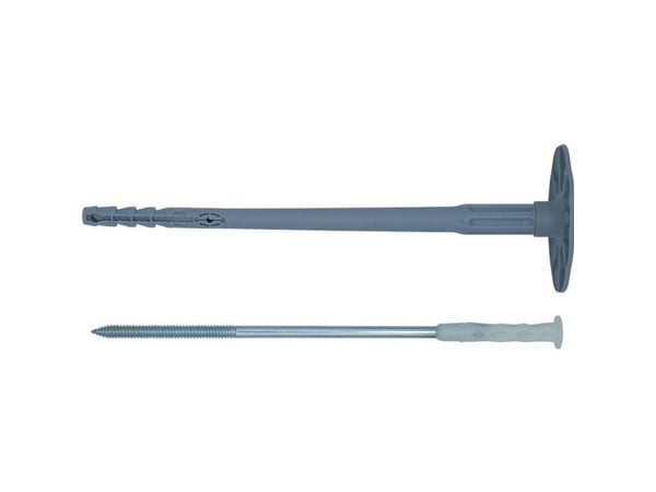 Fischer 534157, Skrue- og veggpluggsett, Lettbetong, Murstein, Betong, Gipsplater, Plast, Stål, 6 cm, 108 mm
