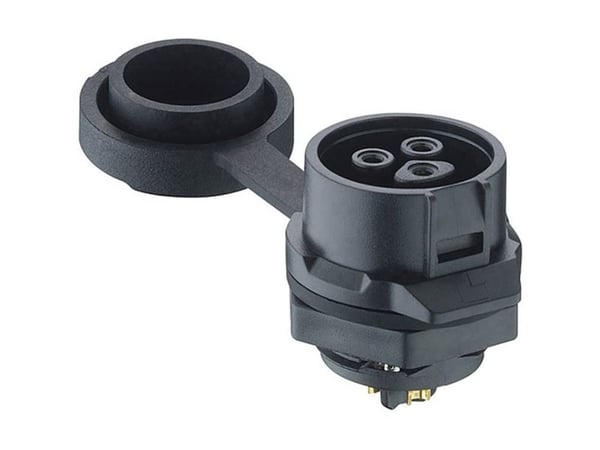 Lutronic 2420 04 T18CB100 rundstiftkontakt rett tilkobling, 1 stk