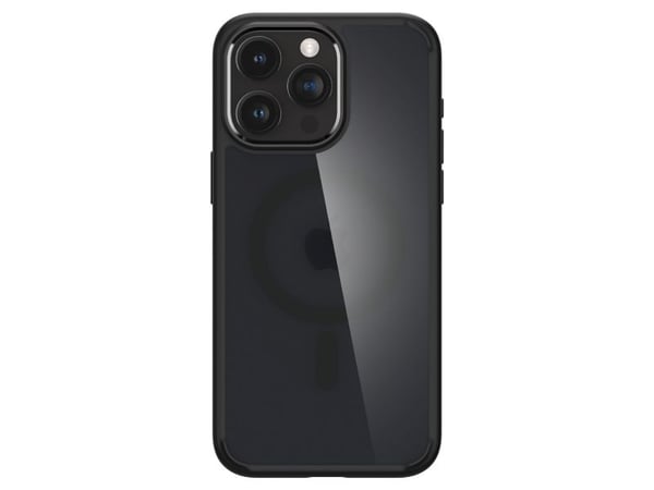 Spigen Ultra Hybrid MagFit - Baksidedeksel for mobiltelefon - MagSafe-samsvar - polykarbonat, termoplast-polyuretan (TPU) - frostsvart - for Apple ...