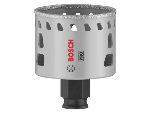 Bosch 2 608 901 565, Single/enkelt, Drill, Soft Keramiske veggflis, Stein, Flis, Svart, Grå, Sekskanttange, 4 cm
