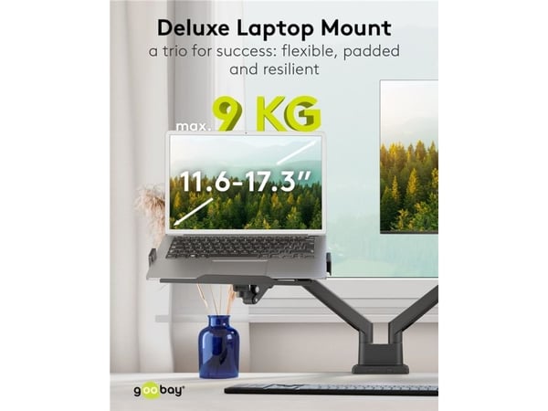GOOBAY Deluxe NB-feste for monitorarm, NB 11,6-17,3'', maks