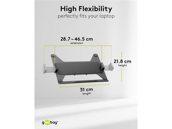 GOOBAY Deluxe NB-feste for monitorarm, NB 11,6-17,3'', maks