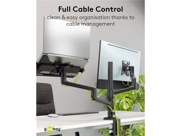 GOOBAY Deluxe NB-feste for monitorarm, NB 11,6-17,3'', maks