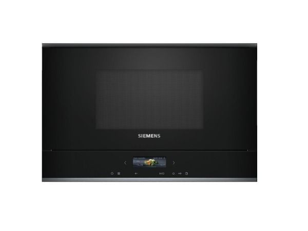Siemens iQ700 BF722L1B1 Innebygd mikrobølgeovn - 21 liter - 900 W - svart/rustfritt stål