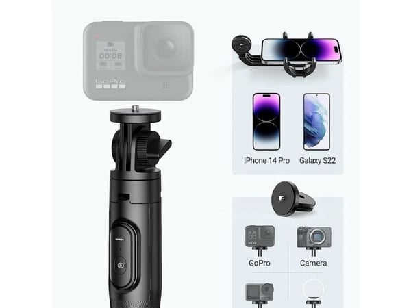 Ugreen 15062, Smartphone, Svart, Varje varumärke, Akrylnitrilbutadienstyren (ABS), Aluminium, Silikon, 360°, 18,3 cm (7.2")