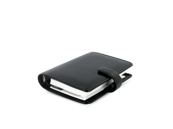 Filofax Metropol Pocket, Konstläder, Svart, 130 mm, 145 mm