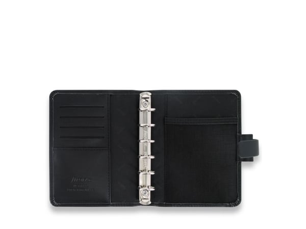 Filofax Metropol Pocket, Konstläder, Svart, 130 mm, 145 mm