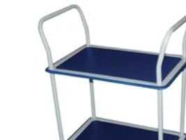 Rullebord Wonday® Safetool, hyldevogn med 2 hylder
