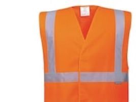 Sikkerhedsvest Portwest C470, orange, str. XXL/XXXL