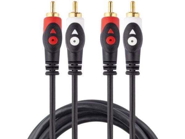 Kabel Libox RCA (Cinch) x2 - RCA (Cinch) x2 5 m svart (LB0021)