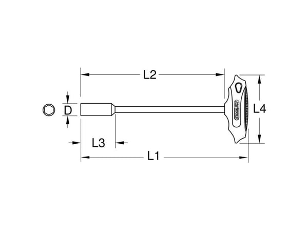 KS Tools 158.50055, Pistorasia, Metrinen, 1 pää(t), 5.5 mm, Kromivanadiini-teräs, 80 g