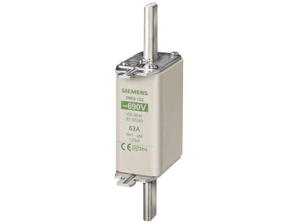 Siemens 3ND2122 Sikringsindsats Sikringsstørrelse = 1 63 A 690 V 3 stk