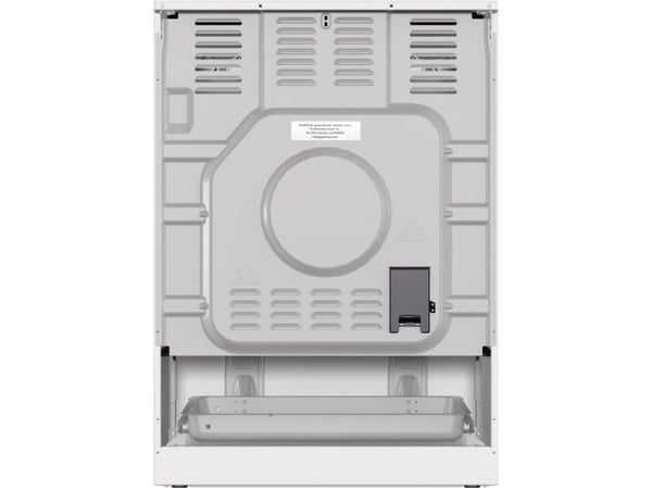 Gorenje GECS6C70WPA, Fristående köksspis, Vit, Knappar, Rotations-, Vit, Framsida, Metall