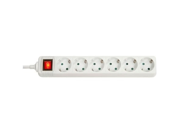 Lindy 73103, Sisätila, Tyyppi F, Valkoinen, 6 AC-pistorasia(a), 3500 W, -4 - 40 °C
