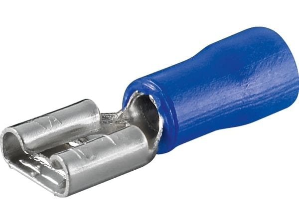 Goobay 17004, TAB terminale, Blå, Hunkjønn, Rett, 2,5 mm², 15 A