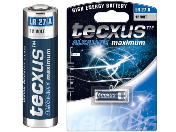 tecxus - Batteri LR27A - Alkalisk - 26 mAh