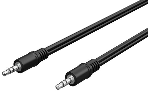 Goobay 50019, 3.5mm, Hankjønn, 3.5mm, Hankjønn, 1,5 m, Sort