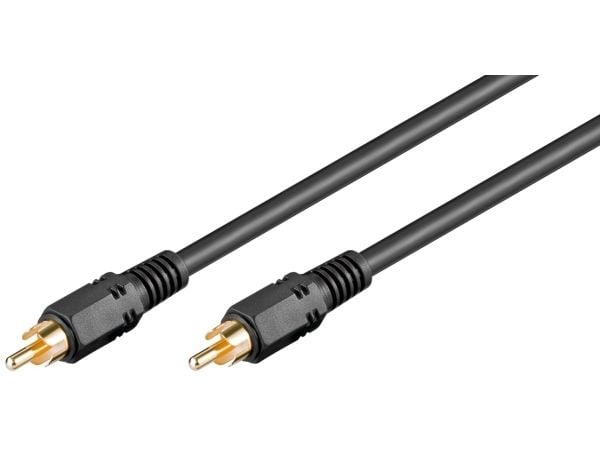 goobay AVK 238-1500 - Video/digitaalinen audiokaapeli (koaksiaalinen) - komposiittivideo/audio - RCA uros RCA uros - 15 m - kaksinkertainen suojattu