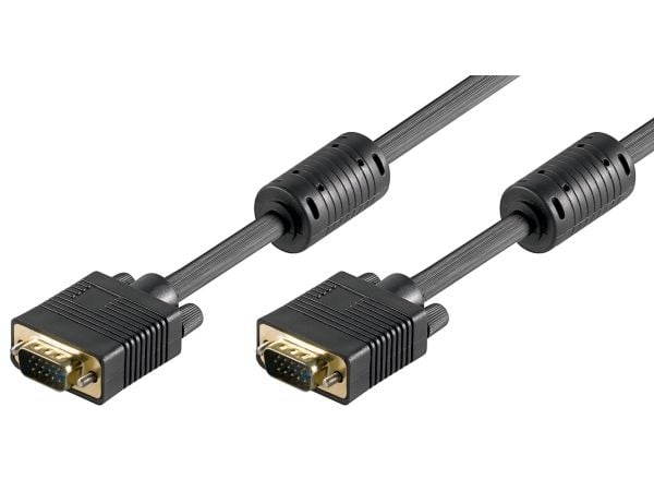 Goobay 50489, 3 m, VGA (D-Sub), VGA (D-Sub), Hankjønn, Hankjønn, Sort
