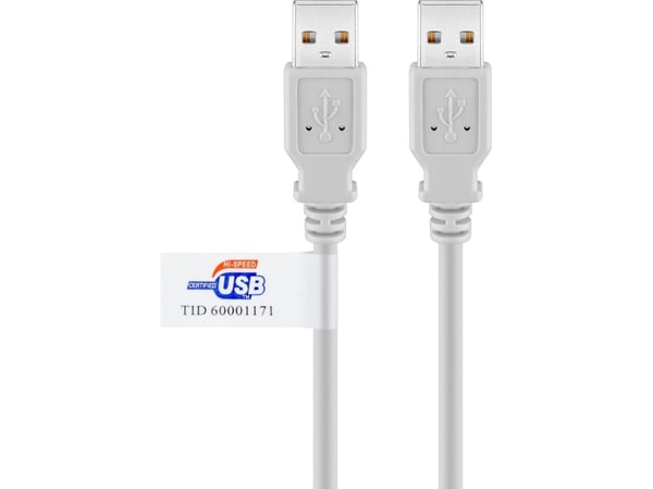 Goobay 50798, 5 m, USB A, USB A, USB 2.0, 0,48 Gbit/sek, Grå