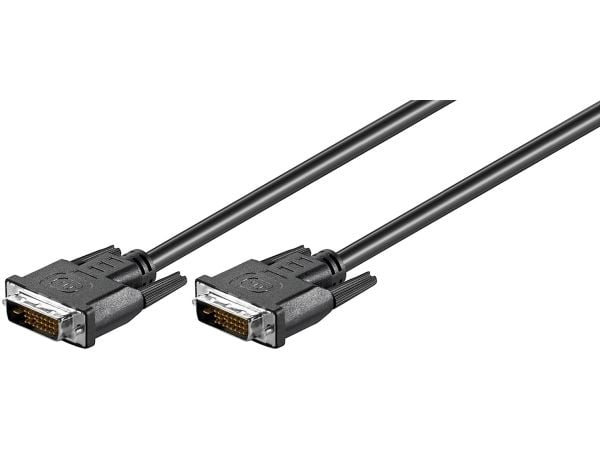 wentronic - DVI-kaapeli - dual link - DVI-D (uros) - DVI-D (uros) - 2 m