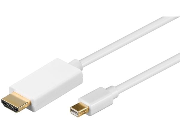 goobay - Adapterkabel - Mini DisplayPort hane till HDMI hane - 2 m - vit