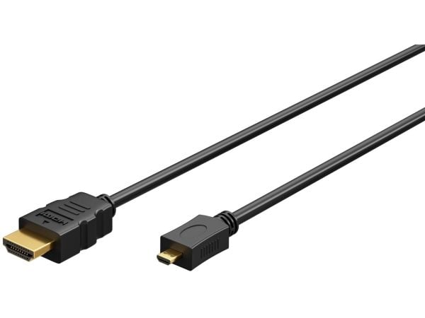 Høyhastighets HDMI™-kabel med Ethernet (mikro, 4K @ 60 Hz)