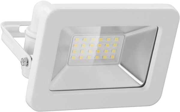 Goobay 53871, Vit, IP65, Gjuten aluminium, Glas, Metall, Plast, 0,1 ms, 20 W, LED