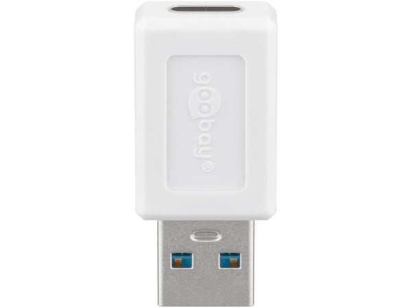 Goobay 55225, USB-C, USB 3.0 (type A), Hvit