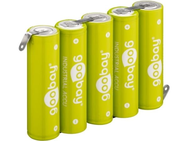 Goobay 55582, Laddningsbart batteri, AA, Nickel-metallhydrid (NiMH), 6 V, 5 styck, 2100 mAh