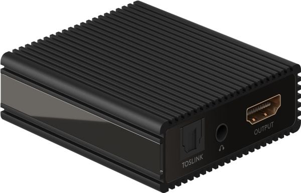 Goobay 58477, Sort, HDMI, Toslink, Hunkjønn, Hankjønn, 60,5 mm