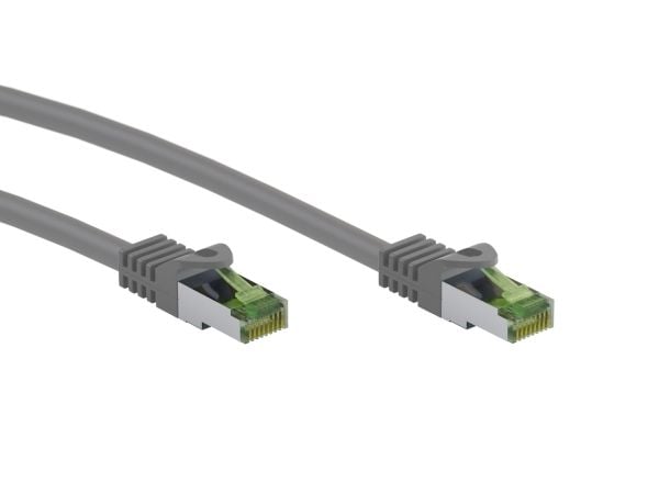 Goobay 61116, 2 m, Cat8.1, S/FTP (S-STP), RJ-45, RJ-45, harmaa
