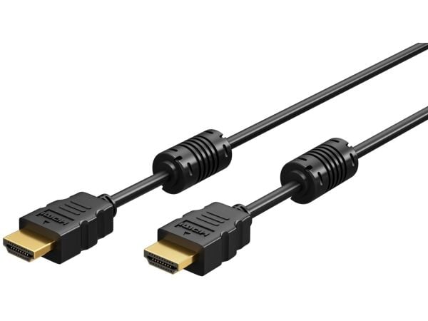 Goobay 61301, 2 m, HDMI Type A (Standard), HDMI Type A (Standard), 3D, 18 Gbit/sek., Svart