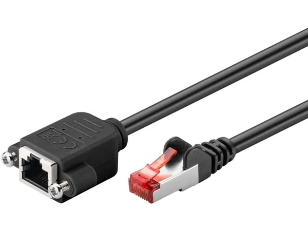 Goobay 65638, 2 m, Cat6, S/FTP (S-STP), RJ-45, RJ-45, Svart