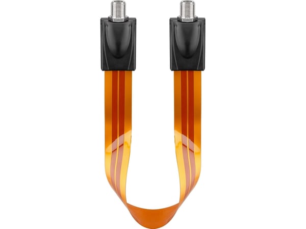wentronic WEFD 02 - RF-kabel - F-kontakt hona till F-kontakt hona - 32 cm - platt