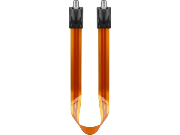 goobay Window Leading Extreme Flat - Antennikaapeli - F-liitin uros - F-liitin uros - 52 cm