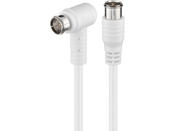Goobay 67348, 2,5 m, F plug, F plug, Hvit